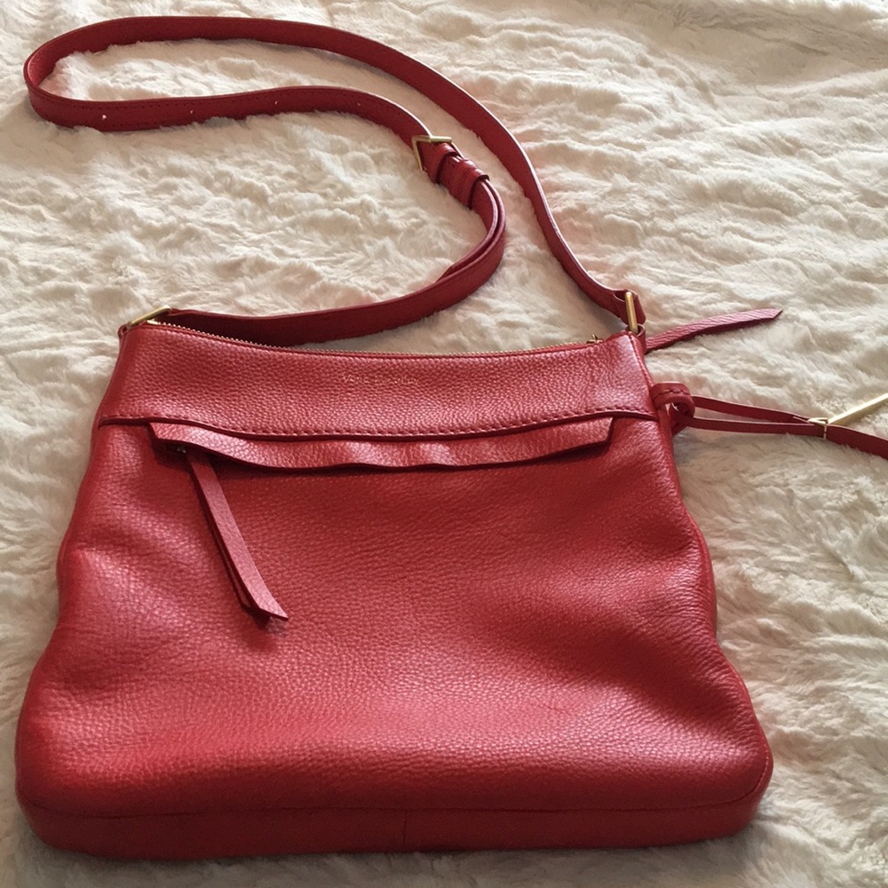 Vera Bradley Coral Leather Crossbody Purse